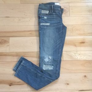 Distressed Abercrombie jeans